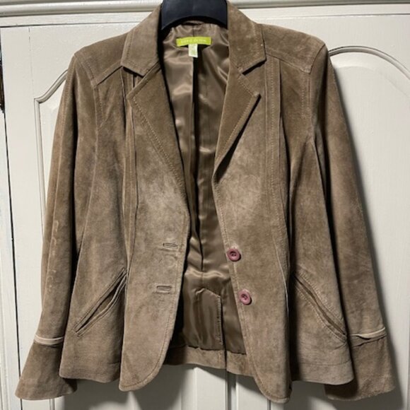 Sigrid Olsen Suede Jacket Size M - Picture 1 of 4